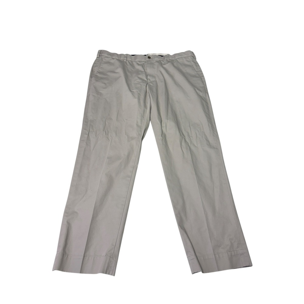 Brooks Brothers Advantage Chino Regular Fit Mens Pants Tan W40 L30‎ Cotton Lycra